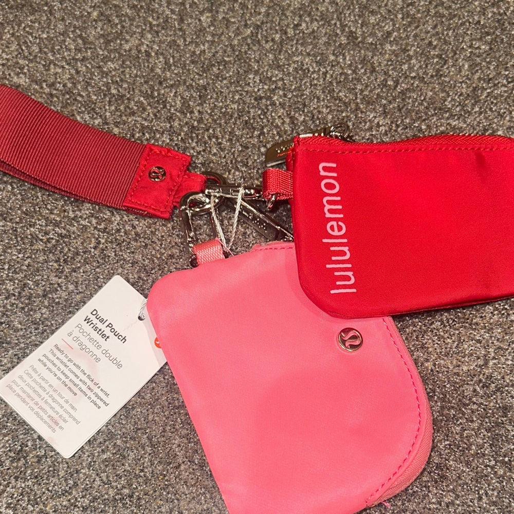 lululemon athletica Red and Pink Key & Card Holders